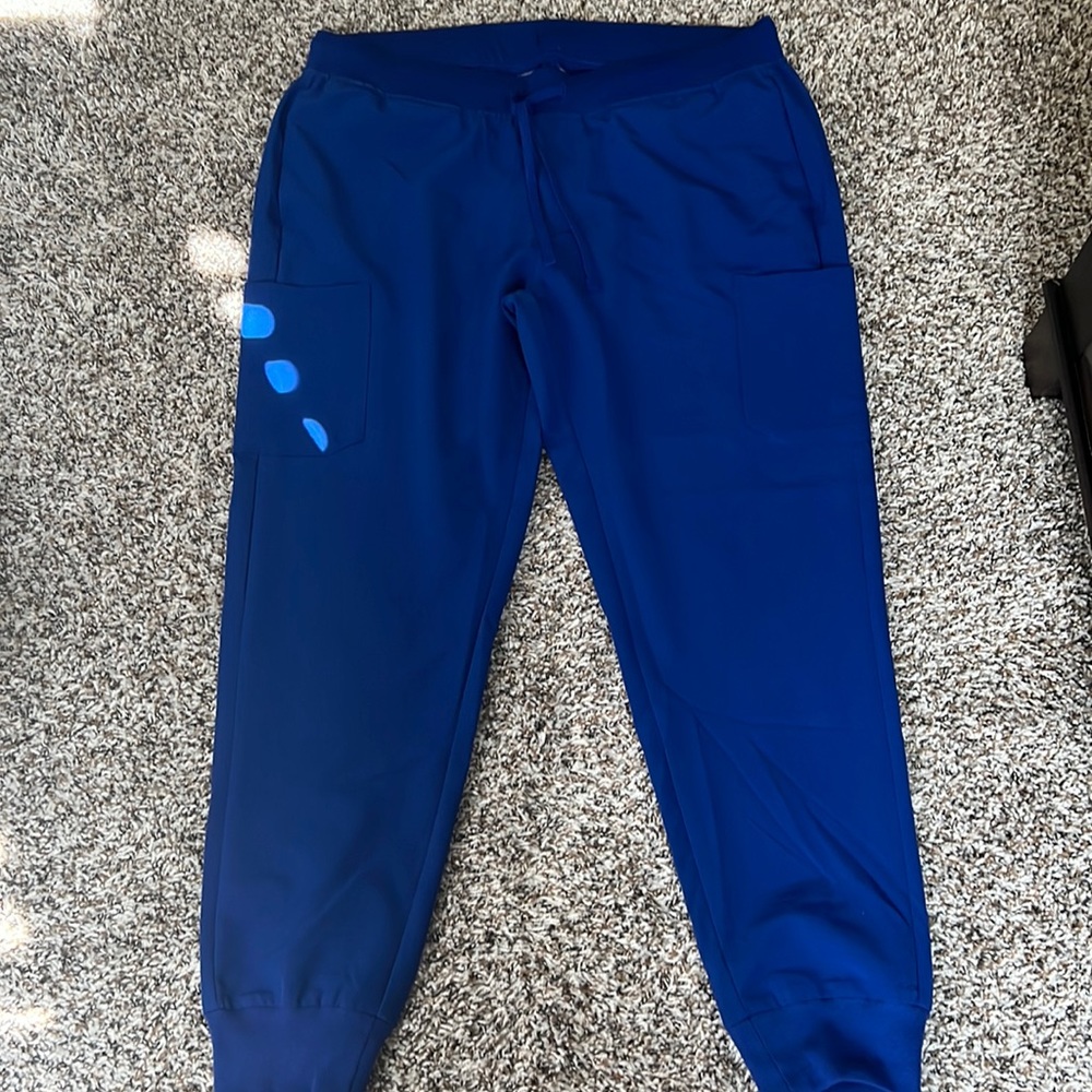 Mandala Galaxy Blue Jogger Scrubs